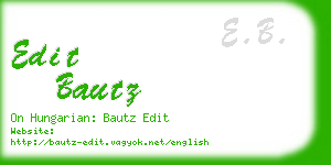 edit bautz business card